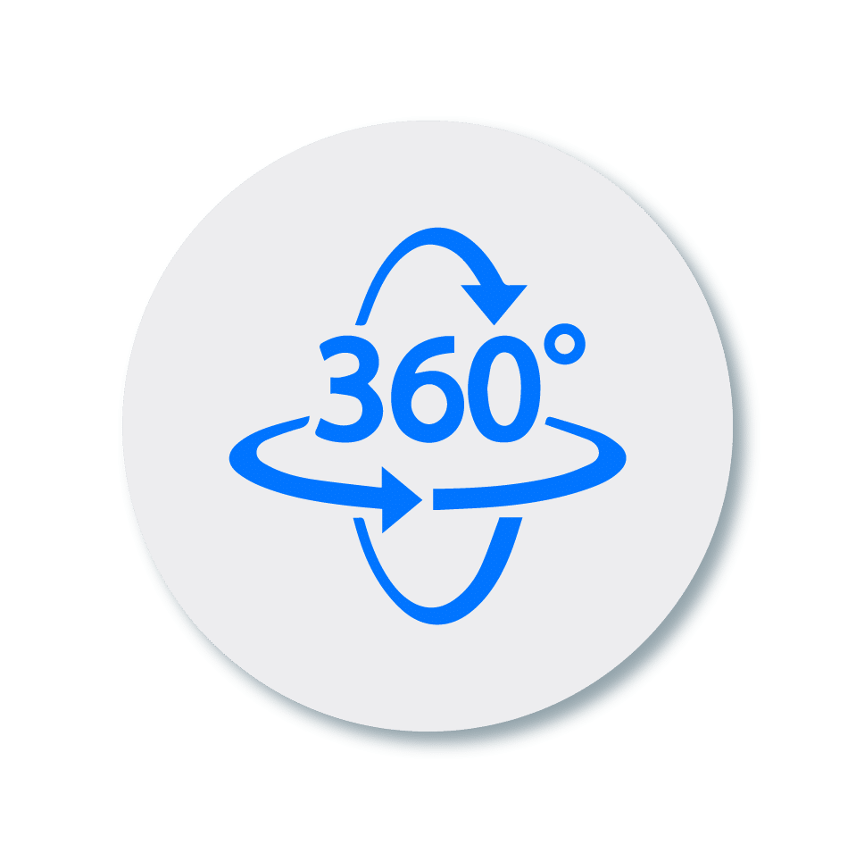 A 360-degree icon portraying the panoramic view of Nibav Home Lifts